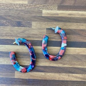 Madewell acrylic oval earrings